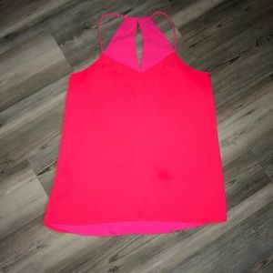 Flowy tank, reversible, Barbie pink
